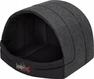 Hobbydog Buda Suflera Czarna - Budy dla psów - miniaturka - grafika 1