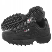 Sneakersy damskie - Buty Sportowe Damskie Sneakersy Fila Disruptor Low Wmn 101030 Czarne - miniaturka - grafika 1