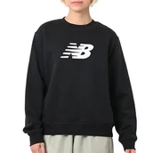 Bluzy sportowe damskie - Bluza damska New Balance WT43526BK - czarna - miniaturka - grafika 1