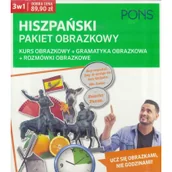 Książki do nauki języka hiszpańskiego - Pons Hiszpański pakiet obrazkowy 3w1 - dostawa od 3,89 PLN zbiorowa Praca - miniaturka - grafika 1