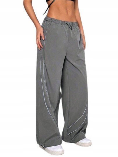 SHEIN SPODNIE SZARE PROSTE DŁUGIE DAMSKIE CASUAL 36 Ł5K