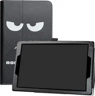 Etui do tabletów - ETUI ZAMYKANE NA TABLET ALCATEL A3 4G 10.1 CALA CZARNY NIE DOTYKAJ EMOJI - miniaturka - grafika 1