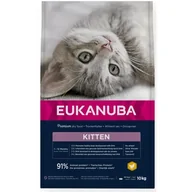 Sucha karma dla kotów - Eukanuba Cat Kitten All Breeds Healthy Start Chicken & Liver kurczak i indyk 10 kg - miniaturka - grafika 1