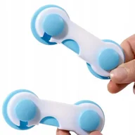 Zabezpieczenia dla dzieci - ZABEZPIECZENIA SZUFLAD MEBLI SZTYWNA BLOKADA KOMPLET 2szt - miniaturka - grafika 1