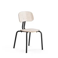 Podnóżki, podpórki, podkładki - Krzesło szkolne YNGVE, 4 nogi, antracyt, jesion, W 460 mm - miniaturka - grafika 1