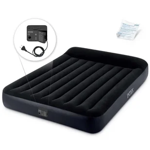 Materac dmuchany 203x152 dwuosobowy z wbudowaną pompką elektryczną 64150 - Materace turystyczne - miniaturka - grafika 1