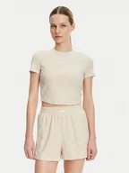 Koszulki i topy damskie - Guess T-Shirt V5GP21 KCT02 Beżowy Regular Fit - miniaturka - grafika 1
