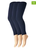 Legginsy - s.Oliver Legginsy (3 pary) w kolorze granatowym - miniaturka - grafika 1