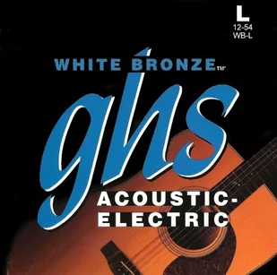ghs GHS WB 52 L z brązu Alloy String Standard Light Biały WBL - Struny gitarowe  - miniaturka - grafika 1