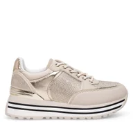 Sneakersy damskie - Sneakersy Eva Minge WYL3795-1 Beżowy - miniaturka - grafika 1