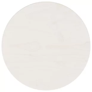 Blat stołu, biały, Ø30x2,5 cm, lite drewno sosnowe - Blaty meblowe i parapety okienne - miniaturka - grafika 1