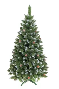 Choinka sztuczne 90 cm zielona z szyszkami i brokatem diamentowa - Choinki Choinka sztuczne 90 cm zielona z szyszkami i brokatem diamentowa - Choinki - miniaturka - grafika 1