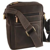 Torby męskie - Skórzana saszetka męska torebka listonoszka torba na ramię nubuk Always Wild - miniaturka - grafika 1