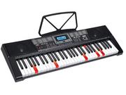 Instrumenty klawiszowe - Meike Keyboard MK-2115 Organy 61 Klawiszy Zasilacz Podświetlane Klawisze MK-2115 - miniaturka - grafika 1