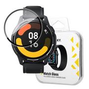 Akcesoria do smartwatchy - Wozinsky Watch Glass hybrydowe szkło do Xiaomi Watch Color 2 czarny - miniaturka - grafika 1