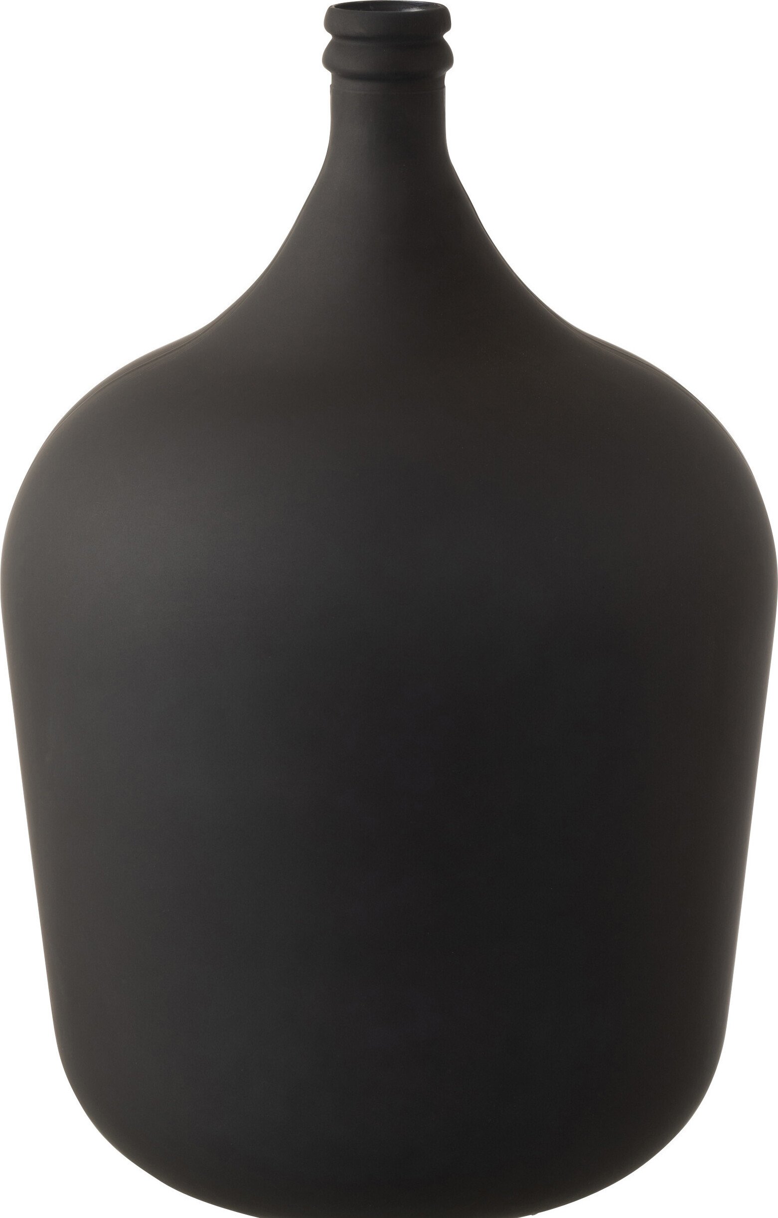 Wazon Dzbanek Szklany Czarny Matowy