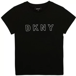 Koszulki dla dziewczynek - DKNY Koszulka w kolorze czarnym - grafika 1