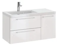 Szafki łazienkowe - Szafka z Umywalką ROSEN 90 cm - Uchwyt Biały - miniaturka - grafika 1