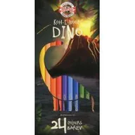 Kredki, ołówki, pastele i pisaki - Koh-I-Noor Kredki 3594 Dino 24 kolory - miniaturka - grafika 1