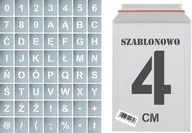 Zestawy piśmiennicze - Szablony malarskie Litery i Cyfry 4cm, zestaw 56szt. - miniaturka - grafika 1