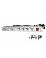 Listwy zasilające - Listwa zasilająca DIGITUS 19'', 1U, 8 gniazd, 16A, 1,8m - miniaturka - grafika 1