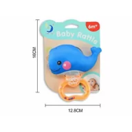 Gryzaki dla dzieci - Grzechotka gryzak wieloryb 188995 GAZELO - miniaturka - grafika 1