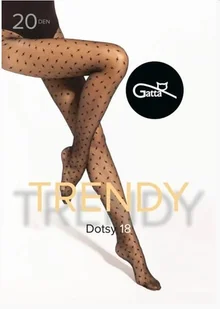 RAJSTOPY GATTA DOTSY 20 WZ 18 (kolor Nero, rozmiar 4) - Rajstopy - miniaturka - grafika 1