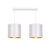 Lampy sufitowe - Candellux Lampa wisząca biała listwa 2xE27 Atlanta 32-00644 32-00644 - miniaturka - grafika 1