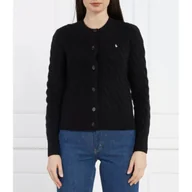 Swetry damskie - POLO RALPH LAUREN Wełniany kardigan | Regular Fit | z dodatkiem kaszmiru - miniaturka - grafika 1