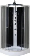 Kabiny z hydromasażem - Savana Kabina prysznicowa z hydromasażem narożna 80x80x225 cm - miniaturka - grafika 1