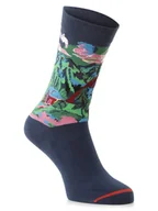 Skarpetki damskie - MuseARTa - skarpety z drobnej dzianiny, niebieski|wielokolorowy - miniaturka - grafika 1