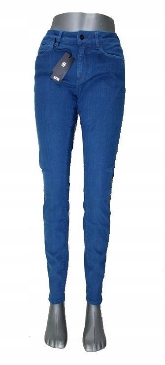 G-STAR RAW Super Skinny jeansy damskie rurki wysoki stan oryginalne W30/L32