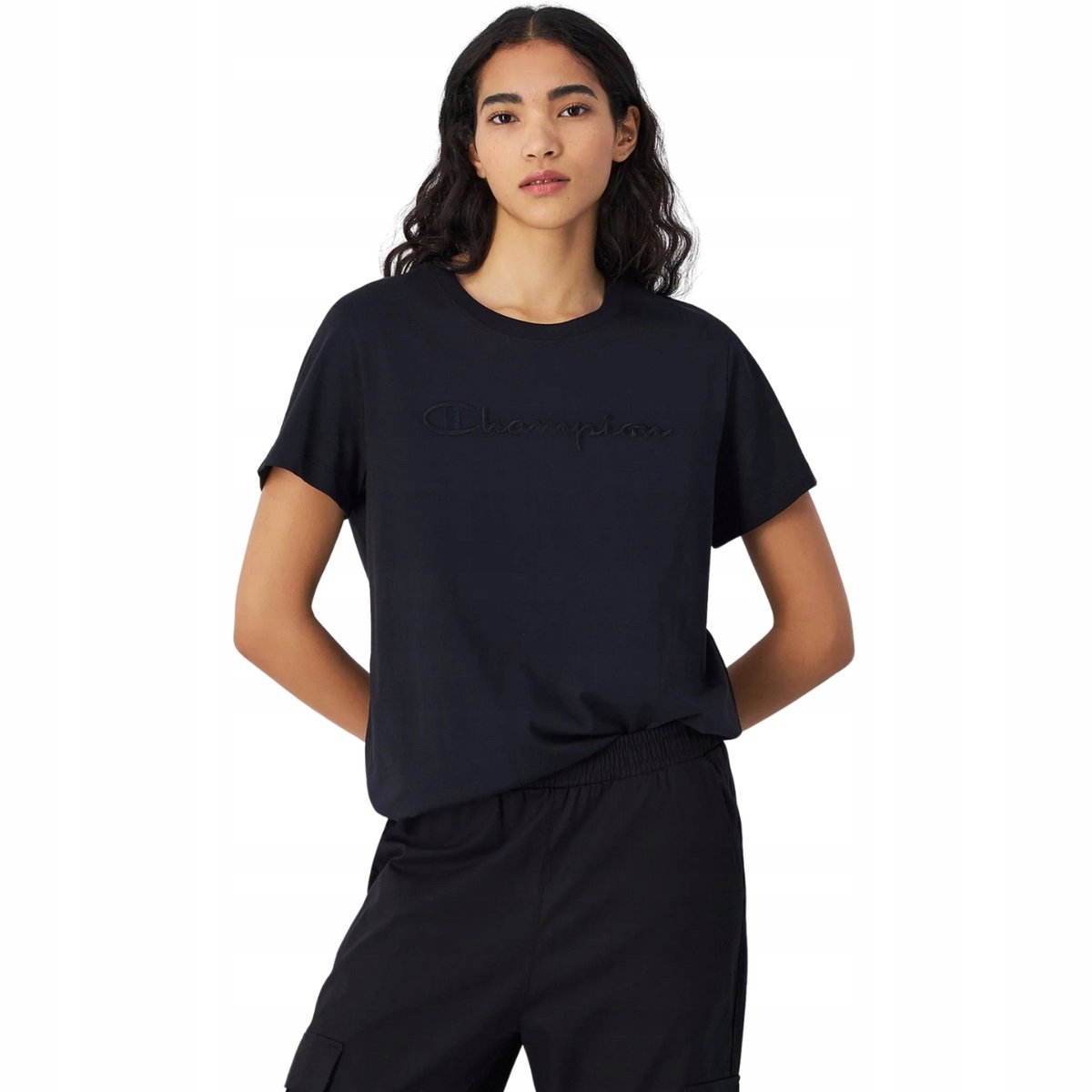 Koszulka damska Champion SS Tee czarna 117650 KK001 L