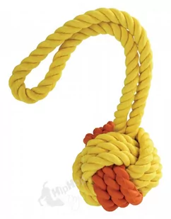 TOY - HIPHOP łączona piłka MONTY na sznurku - Zabawki dla psów - miniaturka - grafika 1