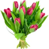 Kwiaty doniczkowe i cięte - Bukiet różowych tulipanów - miniaturka - grafika 1
