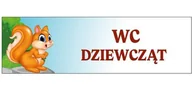 Pomoce naukowe - Tabliczka - WC Dziewcząt - miniaturka - grafika 1