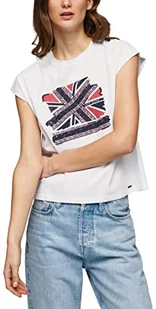 Pepe Jeans Damska koszulka Natty, biała, S, biały, S - Koszulki i topy damskie - miniaturka - grafika 1