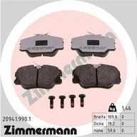 Klocki hamulcowe - Klocki hamulcowe - komplet ZIMMERMANN 20941.990.1 - miniaturka - grafika 1
