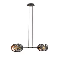Lampy sufitowe - Emibig PLAYA 2 BLACK 1146/2 lampa wisząca oryginalny Design nowoczesna 1146/2 - miniaturka - grafika 1