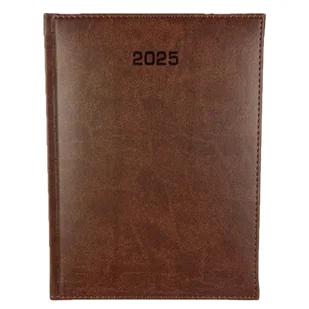 Kalendarz 2025 B5 tygodniowy CZEKOLADOWO BRĄZOWY - Kalendarze - miniaturka - grafika 1