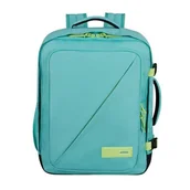 Plecaki - Plecak kabinowy AMERICAN TOURISTER Take2Cabin S/M Turkusowo-limonkowy (Wizz Air) - miniaturka - grafika 1