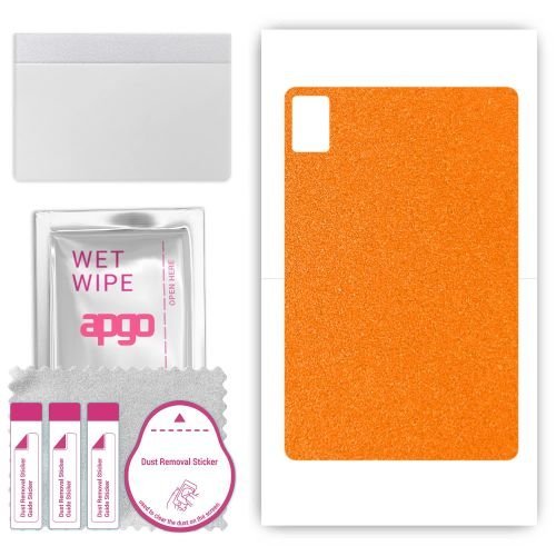 folia naklejka skórka strukturalna na TYŁ do HTC A104 - Pomarańczowy Pastel Matowy - apgo SKINS