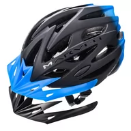 Kaski rowerowe - Meteor Kask rowerowy Marven 2 L 58-61 cm czarny/niebieski 25183 - miniaturka - grafika 1