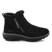 Botki damskie - Buty Skechers Easy Going Cool Zip! 167862-BLK czarne - miniaturka - grafika 1