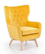 Fotele - Fotel uszak do czytania Lorice - żółty - Elior - miniaturka - grafika 1