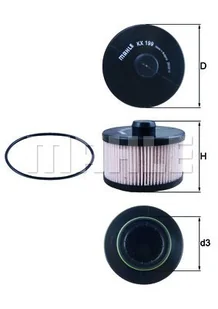 Filtr paliwa Mahle KX 199D - Filtry paliwa - miniaturka - grafika 1