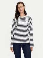 Bluzki damskie - Tommy Hilfiger Bluzka Modern WW0WW42324 Granatowy Regular Fit - miniaturka - grafika 1