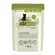 Mokra karma dla kotów - Catz finefood mokra karma dla kota Classic Kitten No. 05 Łosoś i drób 64x85 g - miniaturka - grafika 1