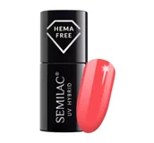 Lakiery hybrydowe - Semilac Lakier hybrydowy UV Hybrid 445 Tropical Flamingo 7ml - miniaturka - grafika 1