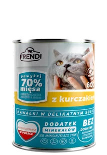 Frendi kawałki w delikatnym sosie z kurczakiem 800g - Mokra karma dla kotów - miniaturka - grafika 1